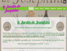 Tablet Screenshot of lejardindejosephine.fr